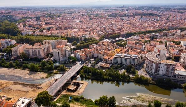 vue de la ville de perpignan