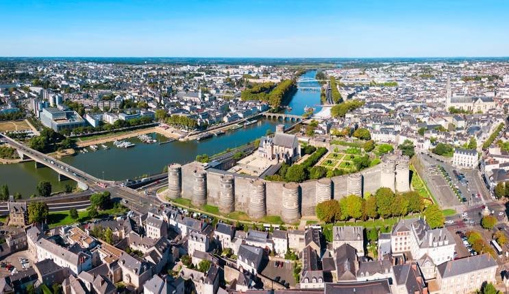 Vue de la ville d'angers