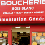 Boucherie bois blanc