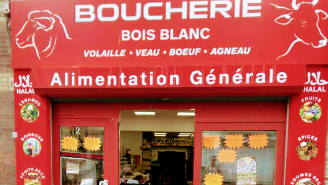 Boucherie bois blanc